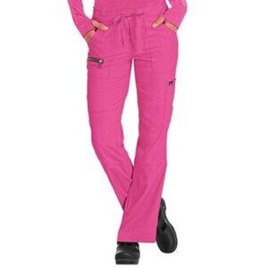 KOI Pink Flamingo Small Petite Scrub Pants